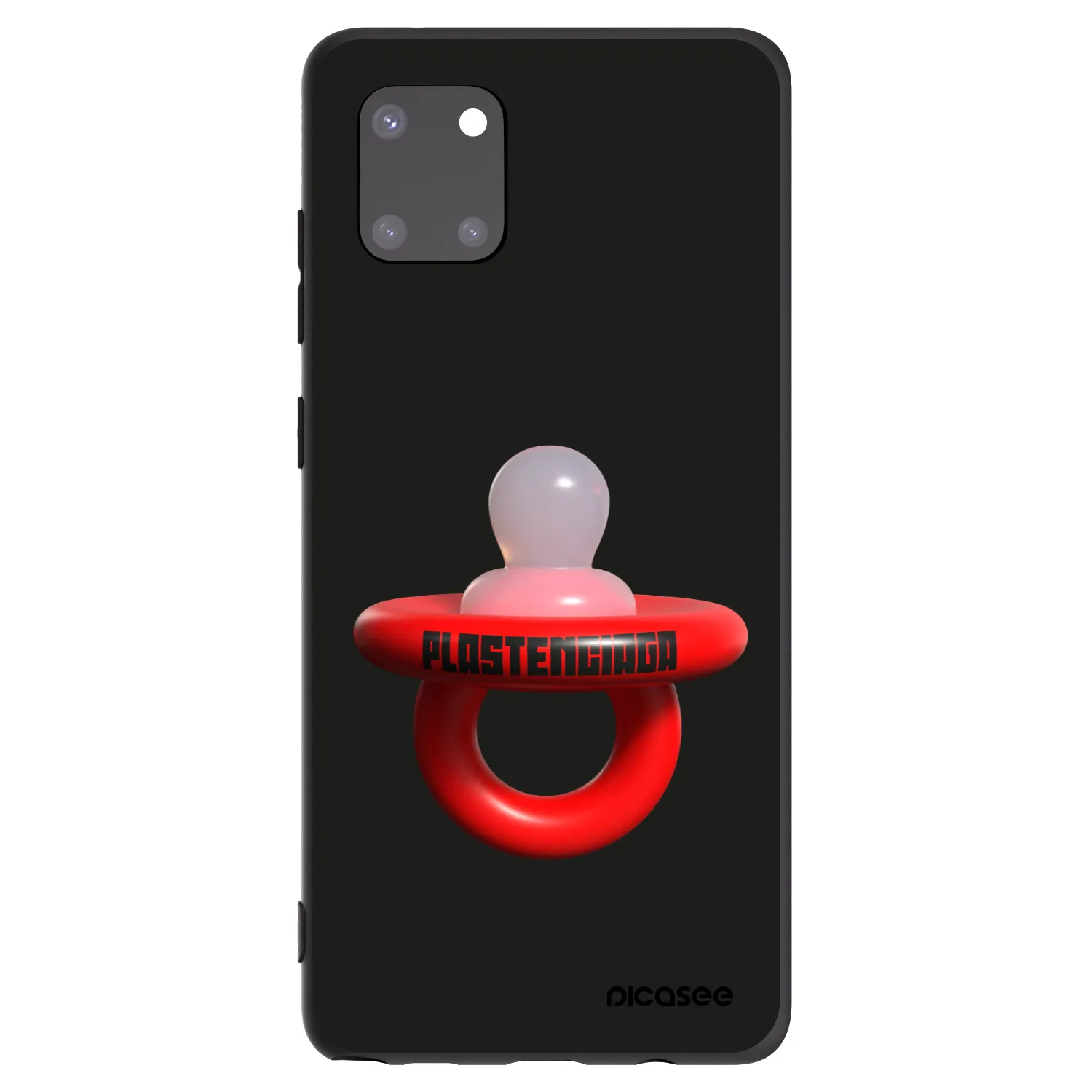 Picasee silikonowe czarne etui na Samsung Galaxy Note 10 Lite N770F - Le Dudel