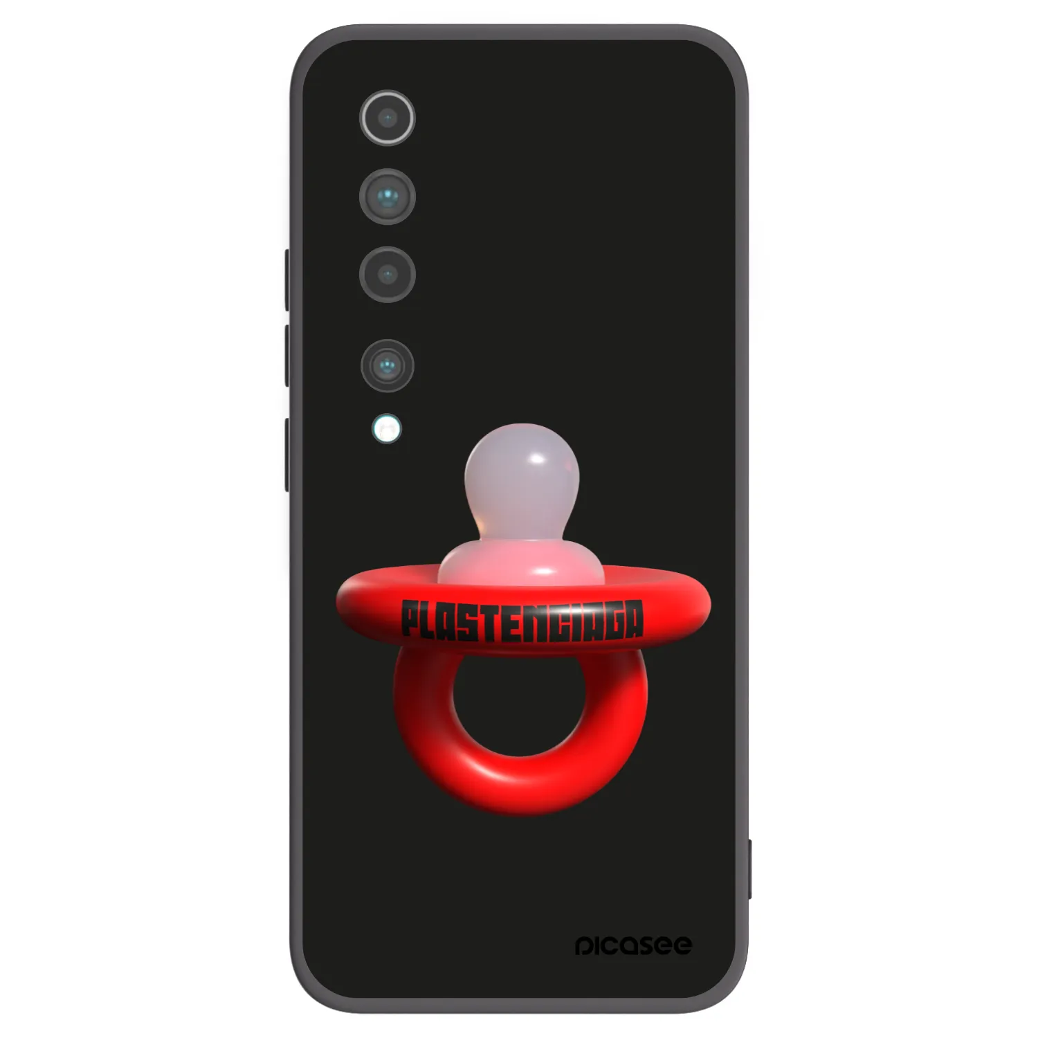 Picasee silikonowe czarne etui na Xiaomi Mi 10 - Le Dudel