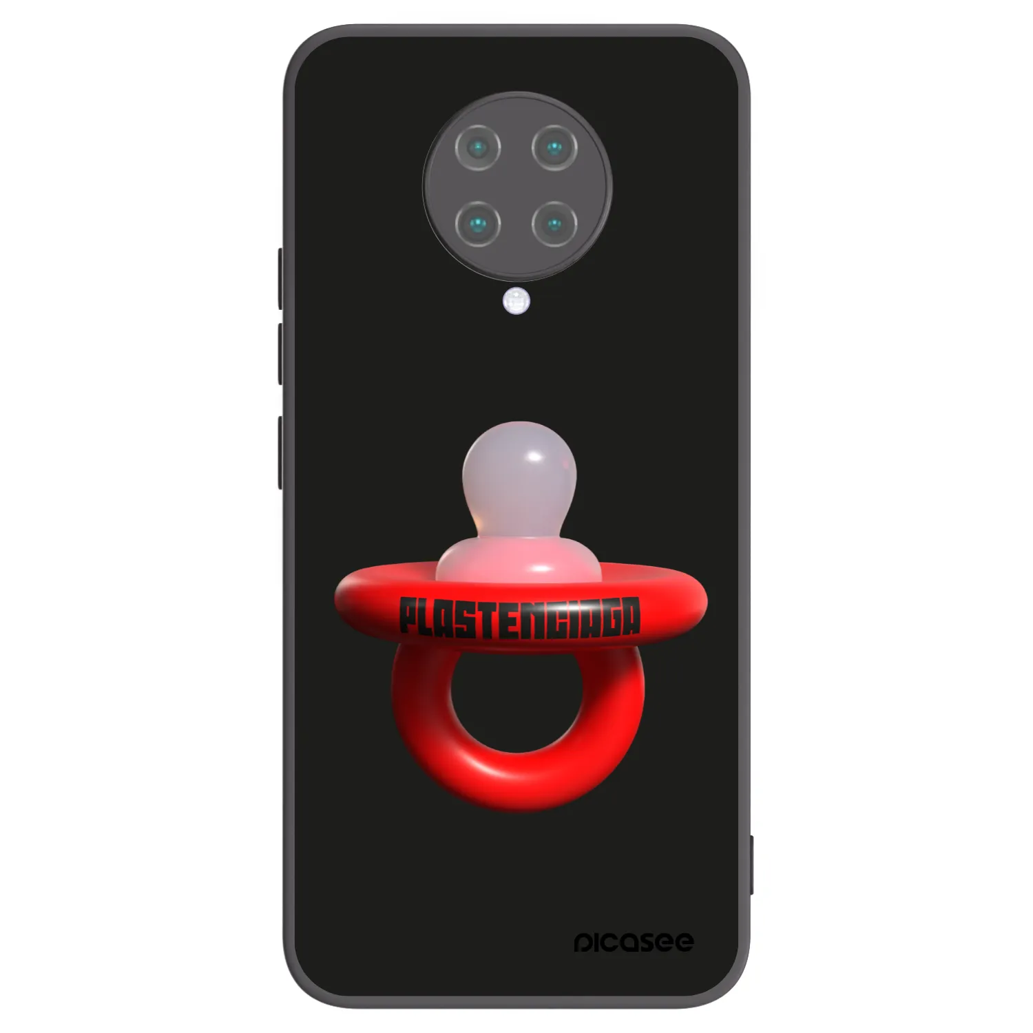 Picasee silikonowe czarne etui na Xiaomi Poco F2 Pro - Le Dudel