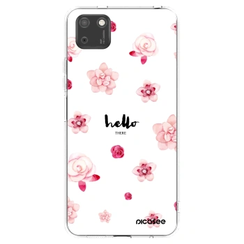 Picasee silikonowe przeźroczyste etui na Huawei Y5P - Hello there