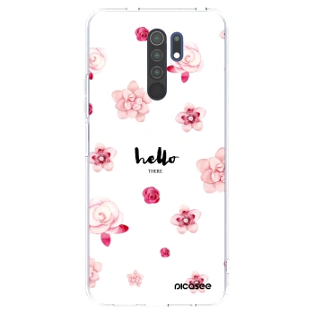 Picasee silikonowe przeźroczyste etui na Xiaomi Redmi 9 - Hello there