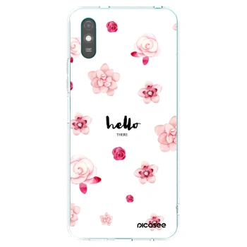 Picasee silikonowe przeźroczyste etui na Xiaomi Redmi 9A - Hello there