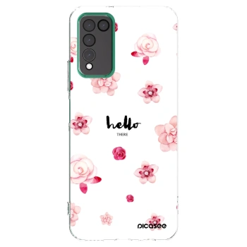 Picasee silikonowe przeźroczyste etui na Honor 10X Lite - Hello there