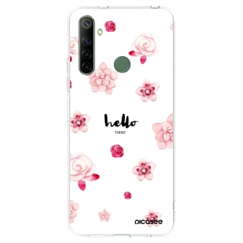 Picasee silikonowe przeźroczyste etui na Realme 6i - Hello there