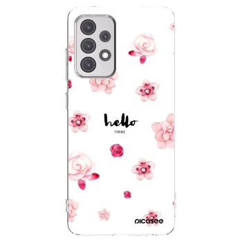 Picasee silikonowe przeźroczyste etui na Samsung Galaxy A52 5G A525F - Hello there