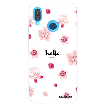 Picasee silikonowe przeźroczyste etui na Huawei P20 Lite - Hello there