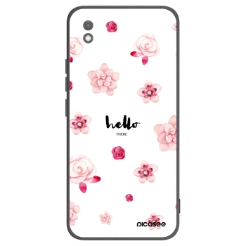 Picasee silikonowe czarne etui na Xiaomi Redmi 9AT - Hello there