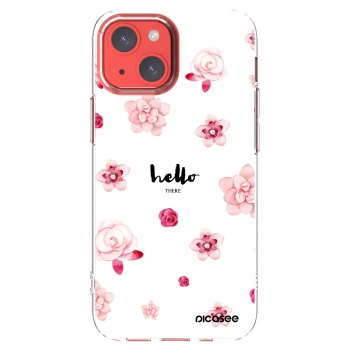 Picasee silikonowe przeźroczyste etui na Apple iPhone 13 mini - Hello there