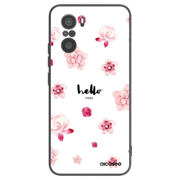 Picasee silikonowe czarne etui na Xiaomi Poco F3 - Hello there