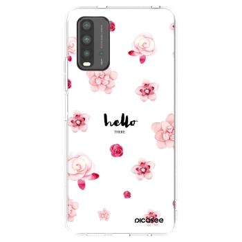 Picasee silikonowe czarne etui na Xiaomi Redmi 9T - Hello there