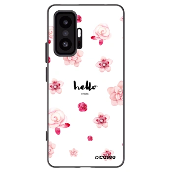 Picasee silikonowe czarne etui na Xiaomi 11T - Hello there