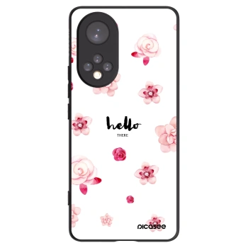 Picasee silikonowe czarne etui na Huawei Nova 9 - Hello there