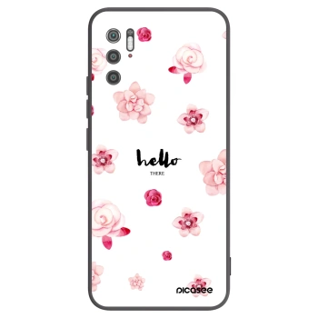 Picasee silikonowe czarne etui na Xiaomi Poco M3 Pro 5G - Hello there