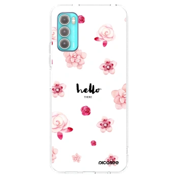 Picasee silikonowe przeźroczyste etui na Motorola Moto G60 - Hello there