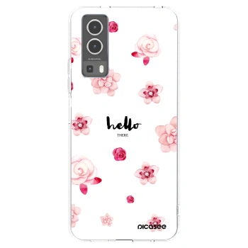 Picasee silikonowe przeźroczyste etui na Vivo Y72 5G - Hello there