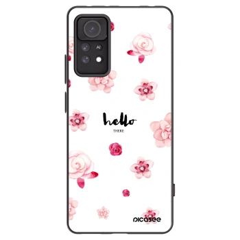 Picasee silikonowe czarne etui na Xiaomi Redmi Note 11 Pro 5G - Hello there