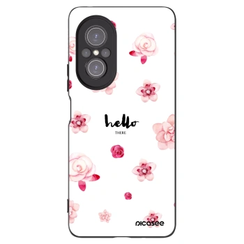 Picasee silikonowe czarne etui na Huawei Nova 9 SE - Hello there