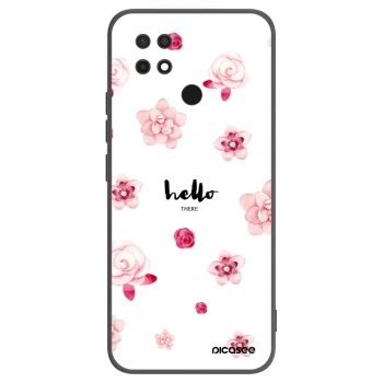 Picasee silikonowe czarne etui na Xiaomi Redmi 10C - Hello there