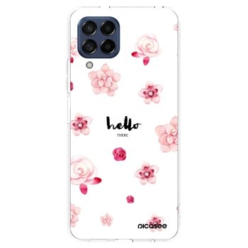 Picasee silikonowe przeźroczyste etui na Samsung Galaxy M53 5G - Hello there