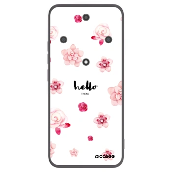 Picasee silikonowe czarne etui na Honor Magic5 Lite 5G - Hello there