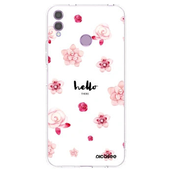 Picasee silikonowe przeźroczyste etui na Honor 8X - Hello there