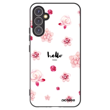 Picasee silikonowe czarne etui na Samsung Galaxy A34 5G A346B - Hello there