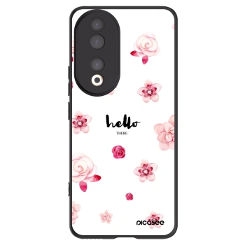 Picasee silikonowe czarne etui na Honor 90 5G - Hello there