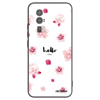 Picasee silikonowe czarne etui na Xiaomi Poco F5 Pro 5G - Hello there