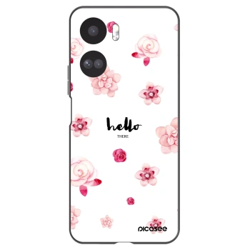 Picasee silikonowe czarne etui na Honor 90 Lite 5G - Hello there