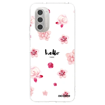 Picasee silikonowe przeźroczyste etui na Motorola Moto G51 - Hello there