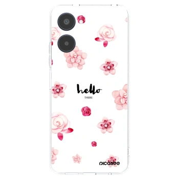 Picasee silikonowe przeźroczyste etui na Realme 10 4G - Hello there