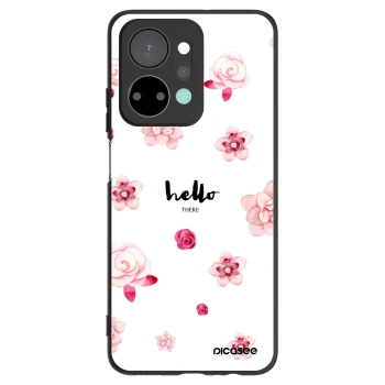 Picasee silikonowe czarne etui na Honor X7a - Hello there