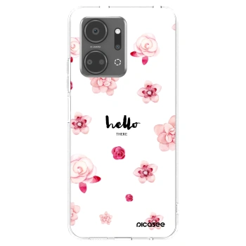 Picasee silikonowe przeźroczyste etui na Honor X7a - Hello there