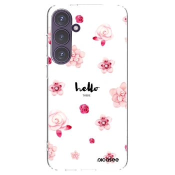 Picasee silikonowe przeźroczyste etui na Samsung Galaxy S24+ S926B 5G - Hello there