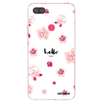 Picasee silikonowe przeźroczyste etui na Xiaomi Mi 8 Lite - Hello there