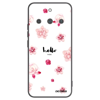 Picasee silikonowe czarne etui na Realme 11 Pro+ - Hello there