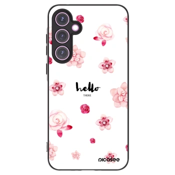 Picasee silikonowe czarne etui na Samsung Galaxy A35 5G A356B - Hello there