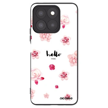 Picasee silikonowe czarne etui na Honor X8b - Hello there