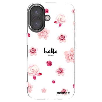 Picasee silikonowe przeźroczyste etui na Apple iPhone 16 - Hello there