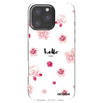 Picasee silikonowe przeźroczyste etui na Apple iPhone 16 Pro Max - Hello there