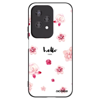 Picasee silikonowe czarne etui na Honor 200 Lite - Hello there