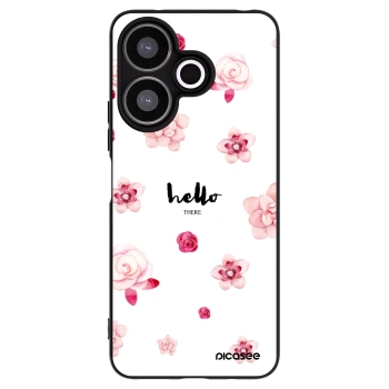 Picasee silikonowe czarne etui na Xiaomi Redmi 13 4G - Hello there