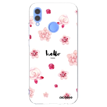 Picasee silikonowe przeźroczyste etui na Honor 10 Lite - Hello there