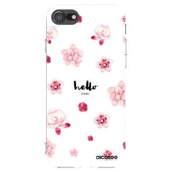 Picasee silikonowe przeźroczyste etui na Apple iPhone 7 - Hello there
