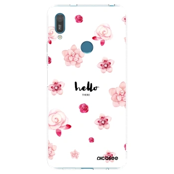 Picasee silikonowe przeźroczyste etui na Huawei Y7 2019 - Hello there