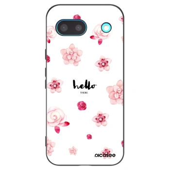 Picasee silikonowe czarne etui na Google Pixel 8a - Hello there