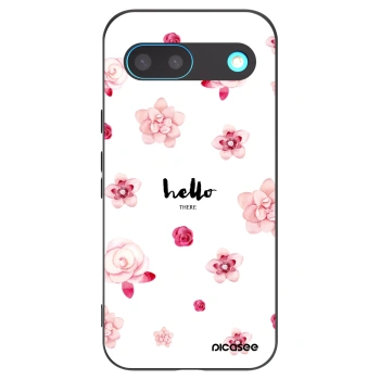 Picasee silikonowe czarne etui na Google Pixel 8 - Hello there