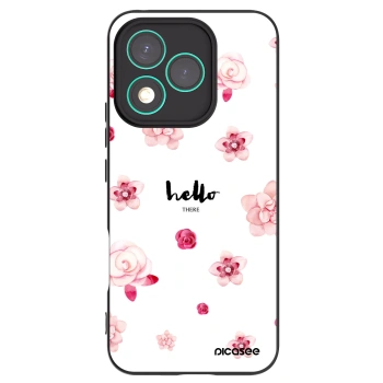 Picasee silikonowe czarne etui na Honor 400 Lite 5G - Hello there