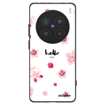 Picasee silikonowe czarne etui na Vivo X200 Pro - Hello there