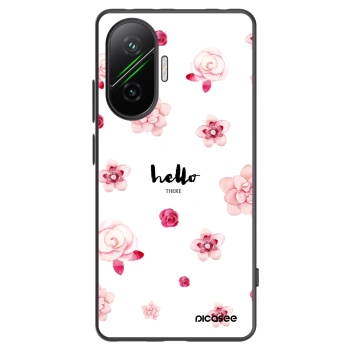 Picasee silikonowe czarne etui na Xiaomi Poco F7 Pro 5G - Hello there